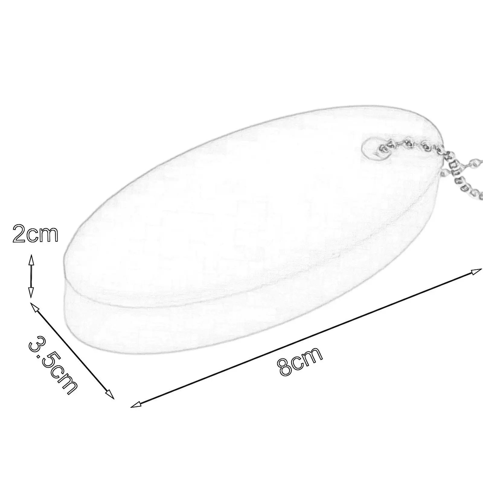 Polyurethane Buoyant Keychain Bright Color Key Float Water Sports Kayak Accessories for Inflatable Boat Fishing Sailing