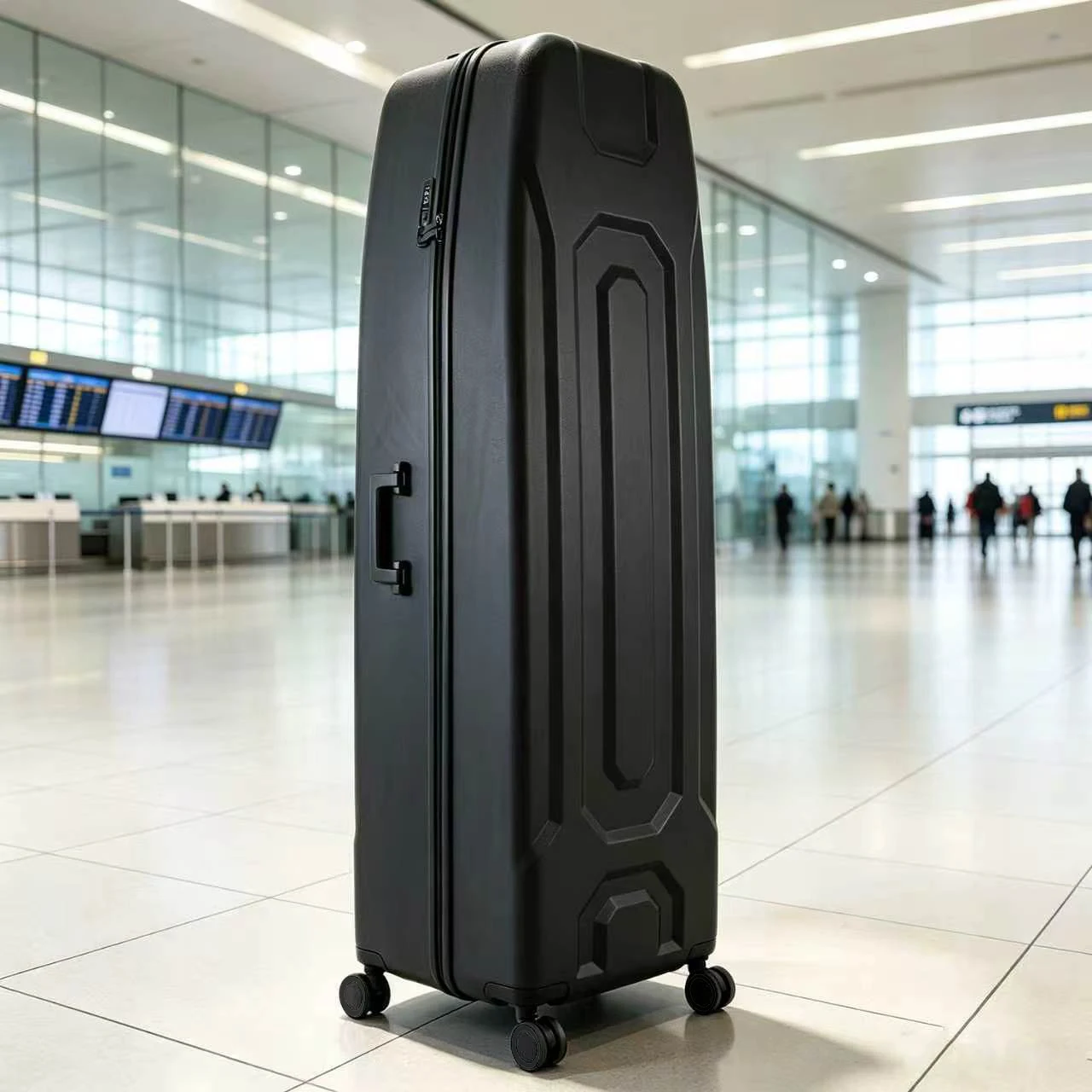 ABS Hard Shell Golf Travel Case, Thick Padded Interior, Impact & Compression Resistant, Dual Carry Handles, 360° Spinner 4 Wheel