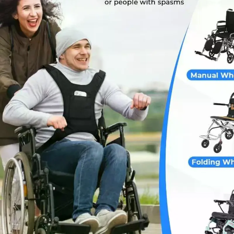 Wheelchair Fall Prevention Safety Seat Belt Shoulder Fixing Straps Nursing Band For Elderly Patients Harness Brace Support Vest