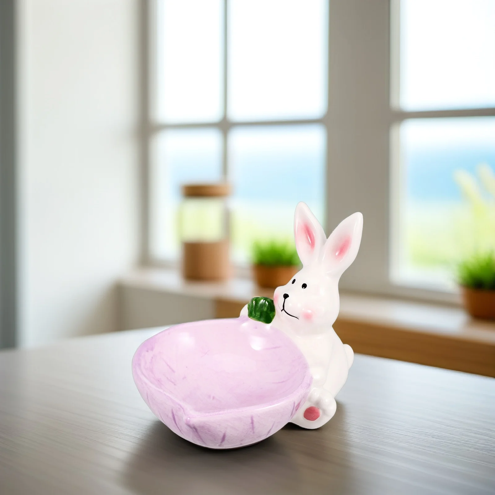 

Ceramic Pet Bowl Large Capacity Smooth Surface Easy Clean Non-Slip for Cat Dog Kitten Wear-Resistant Feeding Bowl Daily Use Pet