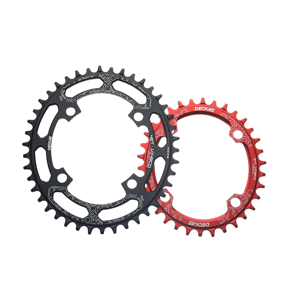 Deckas 104BCD Chainring Oval / Round Wide Narrow Chainwheel MTB Mountain Bike Bicycle 32T-52T Crankset Tooth Plate Parts 104 BCD