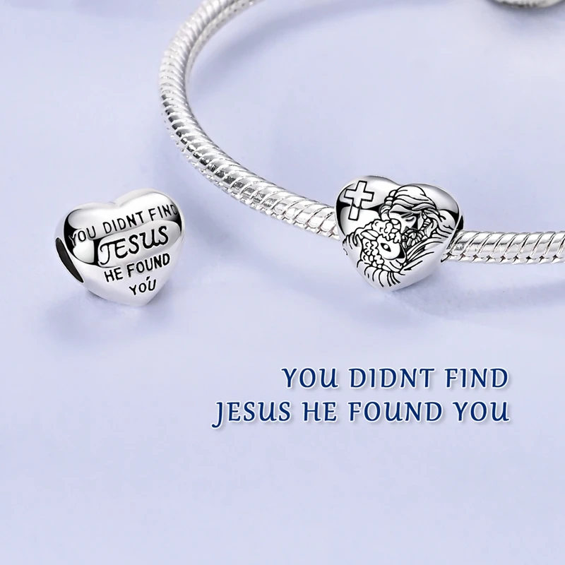 Golden Silver Hand Jesus Charms Beads Fit Original Bracelet Bag Keychain Earring Charm Bead Pendant Diy Women Jewelry Gift