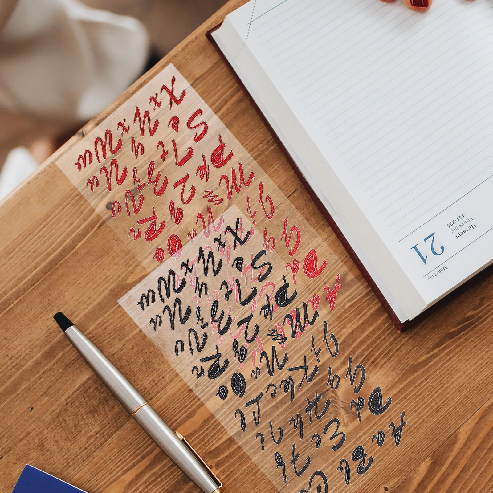 

1pcs Alphabet Number Clear Letter Numbers For Crafts Self Adhesive Scrapbooking Small Letters Stickers For Diy Journaling