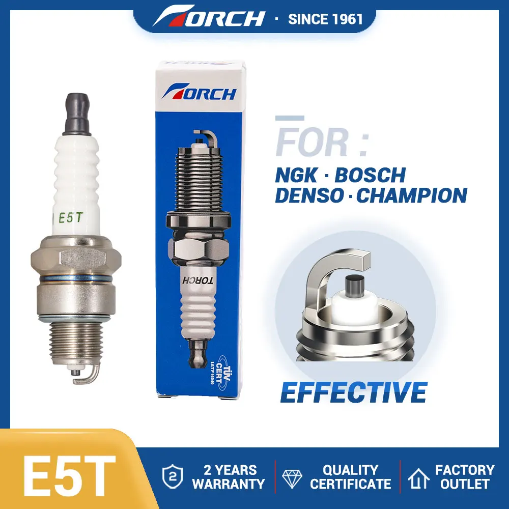 Torch E5T Lawn & Garden Equipment Engine Spark Plug Genuine Original Equipment Manufacturer (OEM) Part