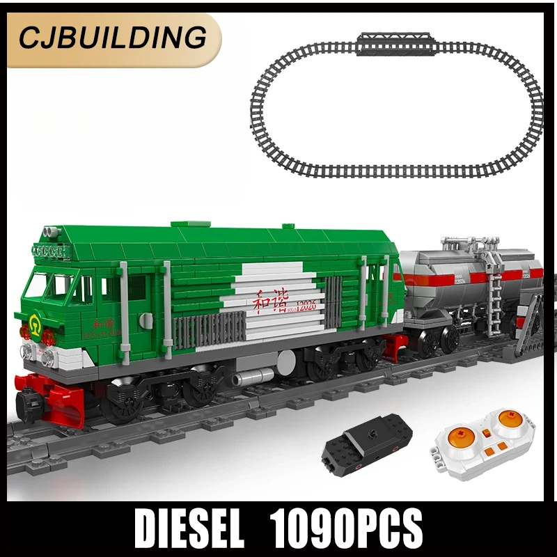 Mould King 12026 High-Tech Building Block Remote Control HXN 3 Diesel Locomotive Model Assembly Brick Toys Toys Kids Gift