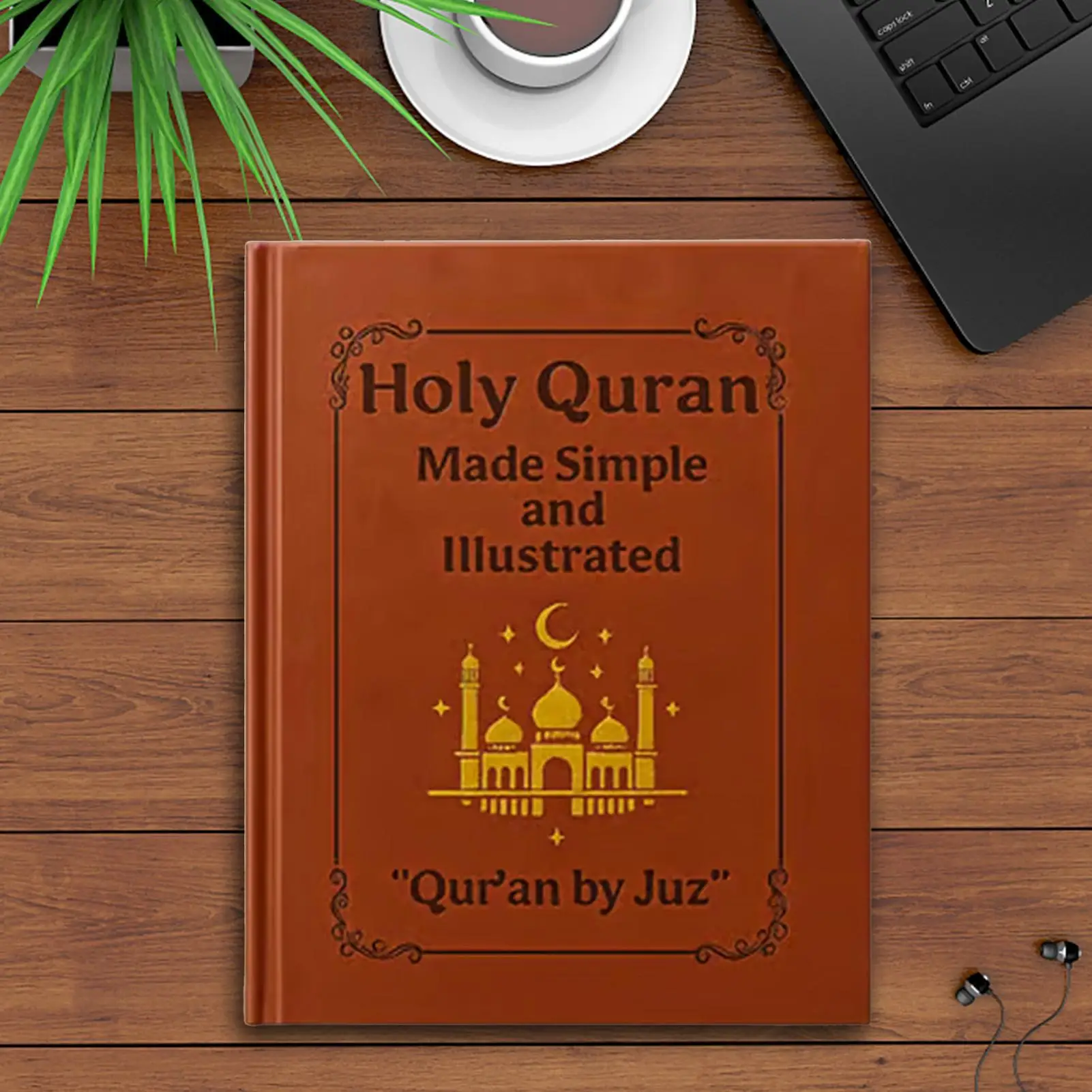 Libros religiosos para adultos El Corán hizo un simple: guía devocional de estudio para principiantes con explicación fácil de Tafsir ilustrado