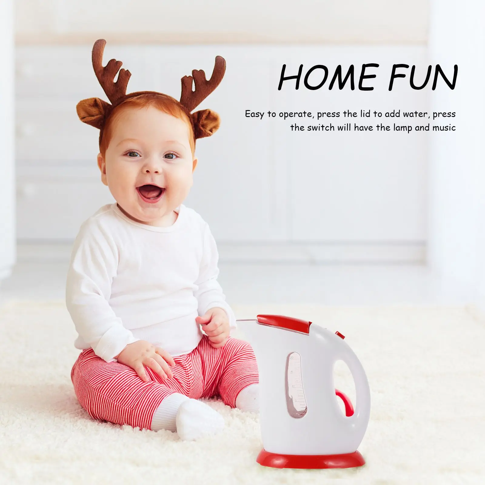 Hoge kwaliteit kinderspeelgoed Plastic waterkoker Speelgoed Kinderen Keukenspeelgoed Muziek Lichtgevende apparaten Fantasiespel Creatief Educatief