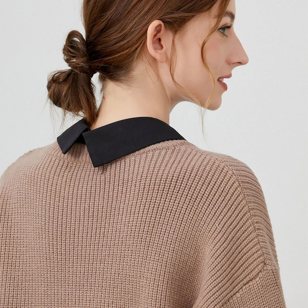Fake Collar Blouse Detachable Dickey Half Shirt False Collar for Women Formal Office Sweaters Fake Dickey