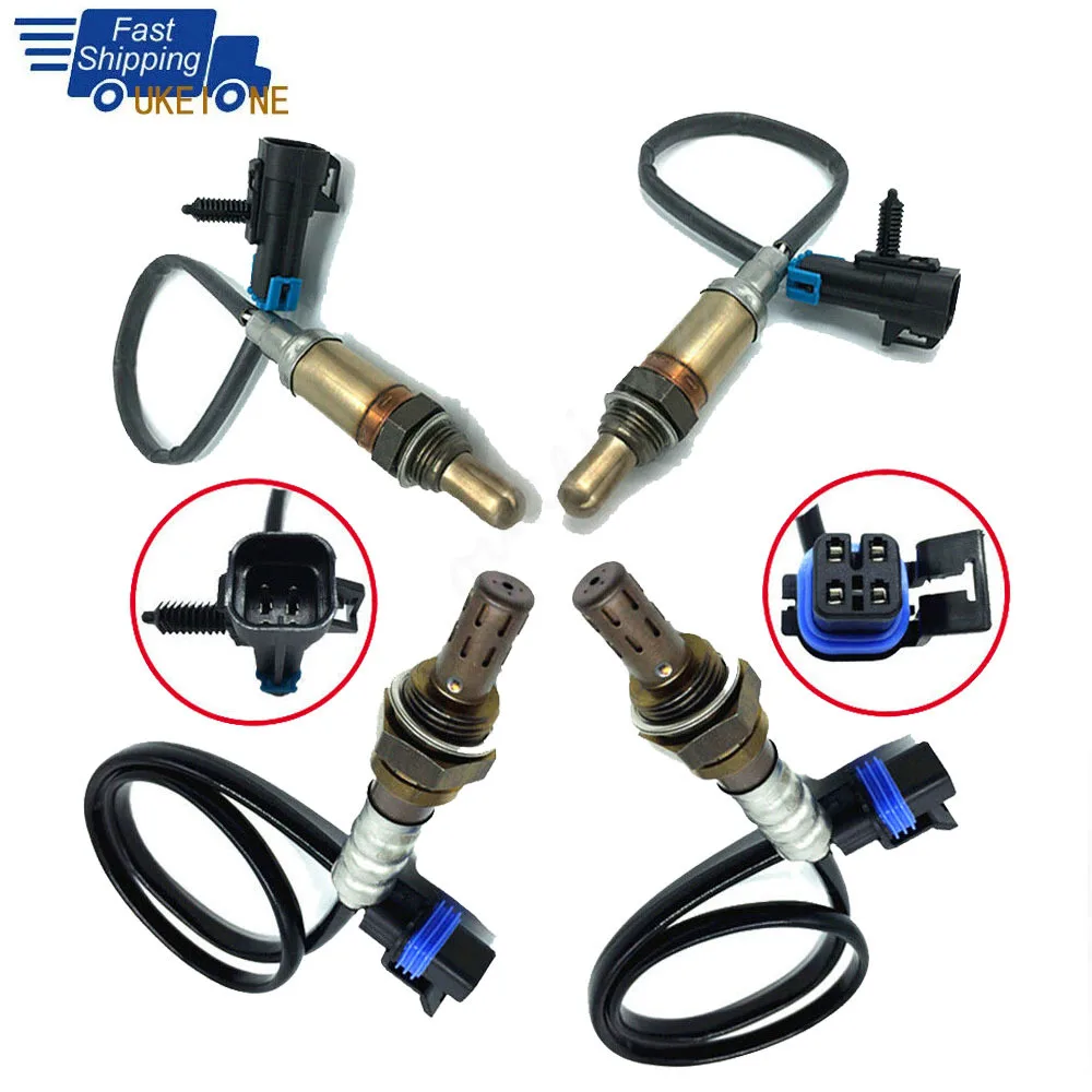 4pcs O2 Oxygen Sensor Upstream+Downstream for Chevrolet Avalanche Silverado Suburban Tahoe GMC Sierra Yukon 2007 car accessories