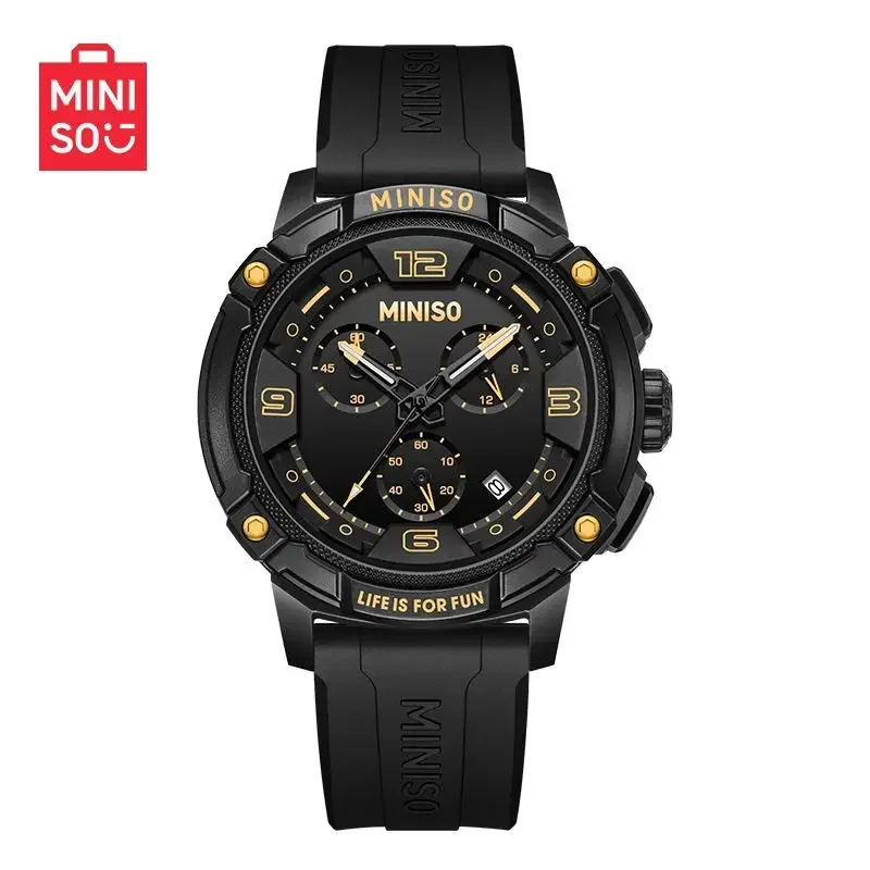 Genuine MINISO Couple Watch Fashion Water Multifunctional Quartz Watches