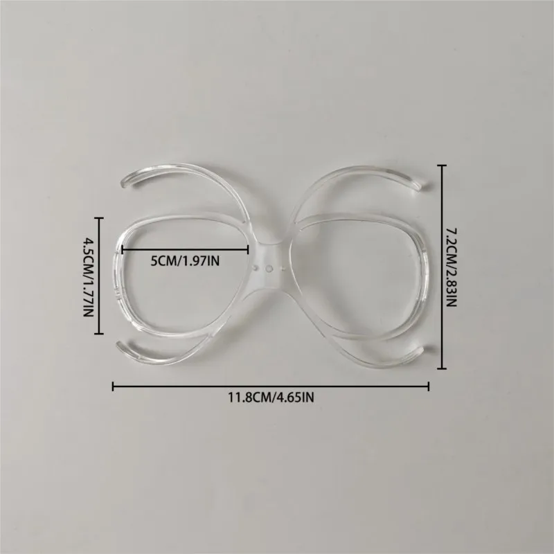 Adjustable Flexible Prescription Bracket for Snow Goggles, Myopia Optical Inner Frame, 1/2/3/4 Pack Ski Accessory