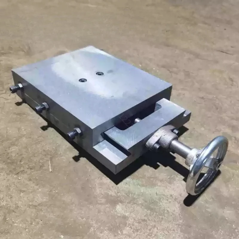Cast Iron One‑Way Sliding Workbench Dovetail Groove Drag Plate With Screw Guide Rod Linear Slider Mechanical Replacement