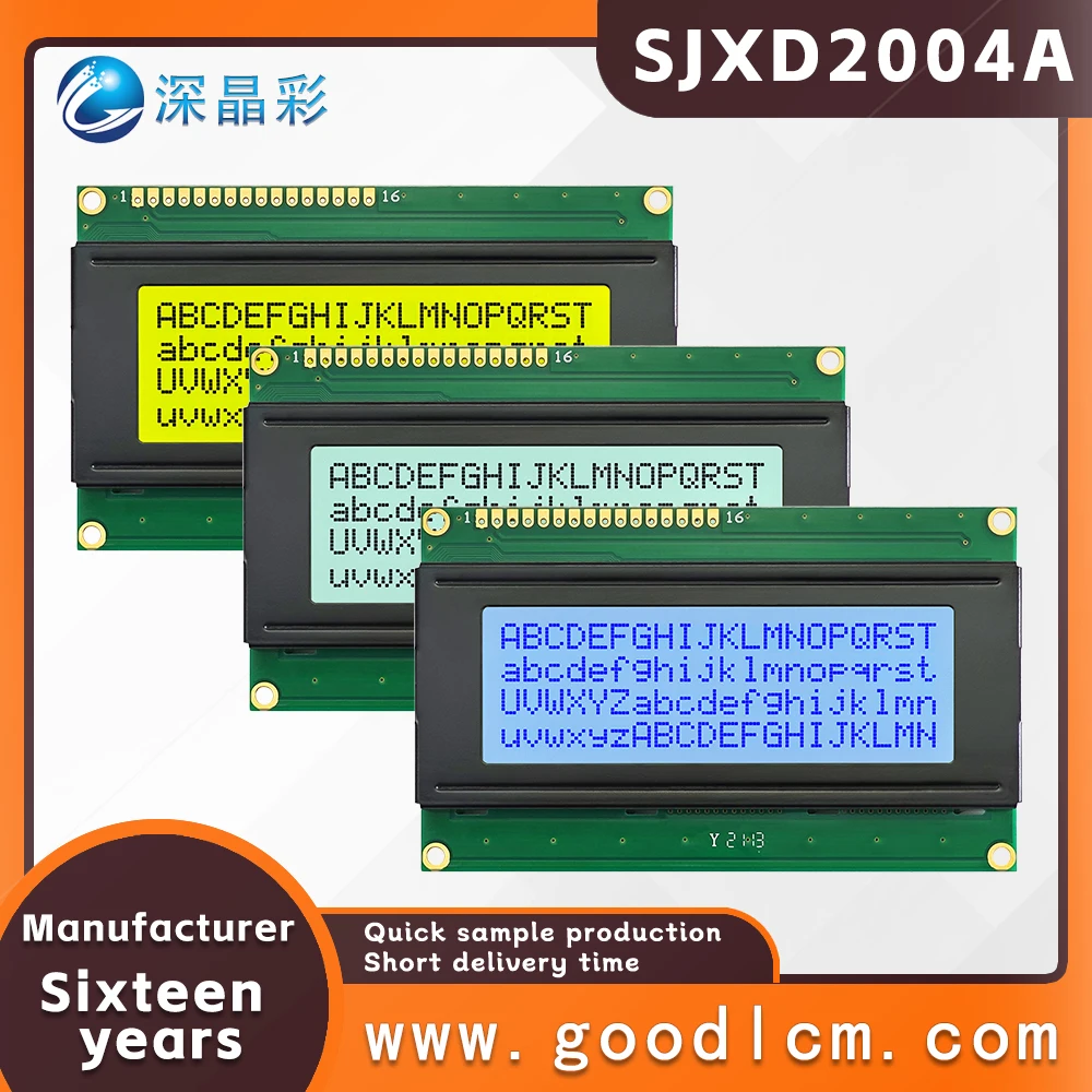 Excellent 2004 character LCM display module SJXD2004A Backlit digital screen lcd 20*4 dot matrix screen ST7066/AIP31066 drive