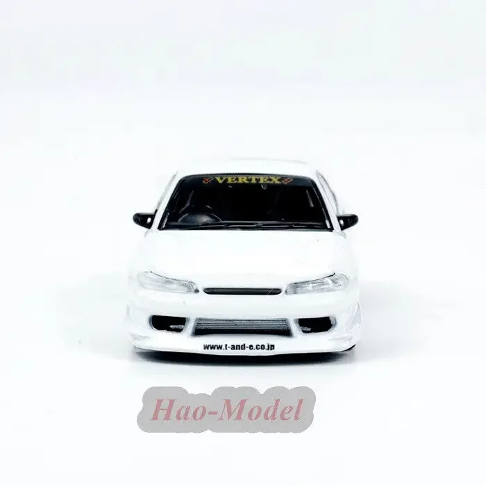 Tarmac 1/64 닛산 VERTEX Silvia S15 자동차 합금 모델 자동차 다이캐스트 시뮬레이션 생일 선물 취미 디스플레이 장식, 흰색