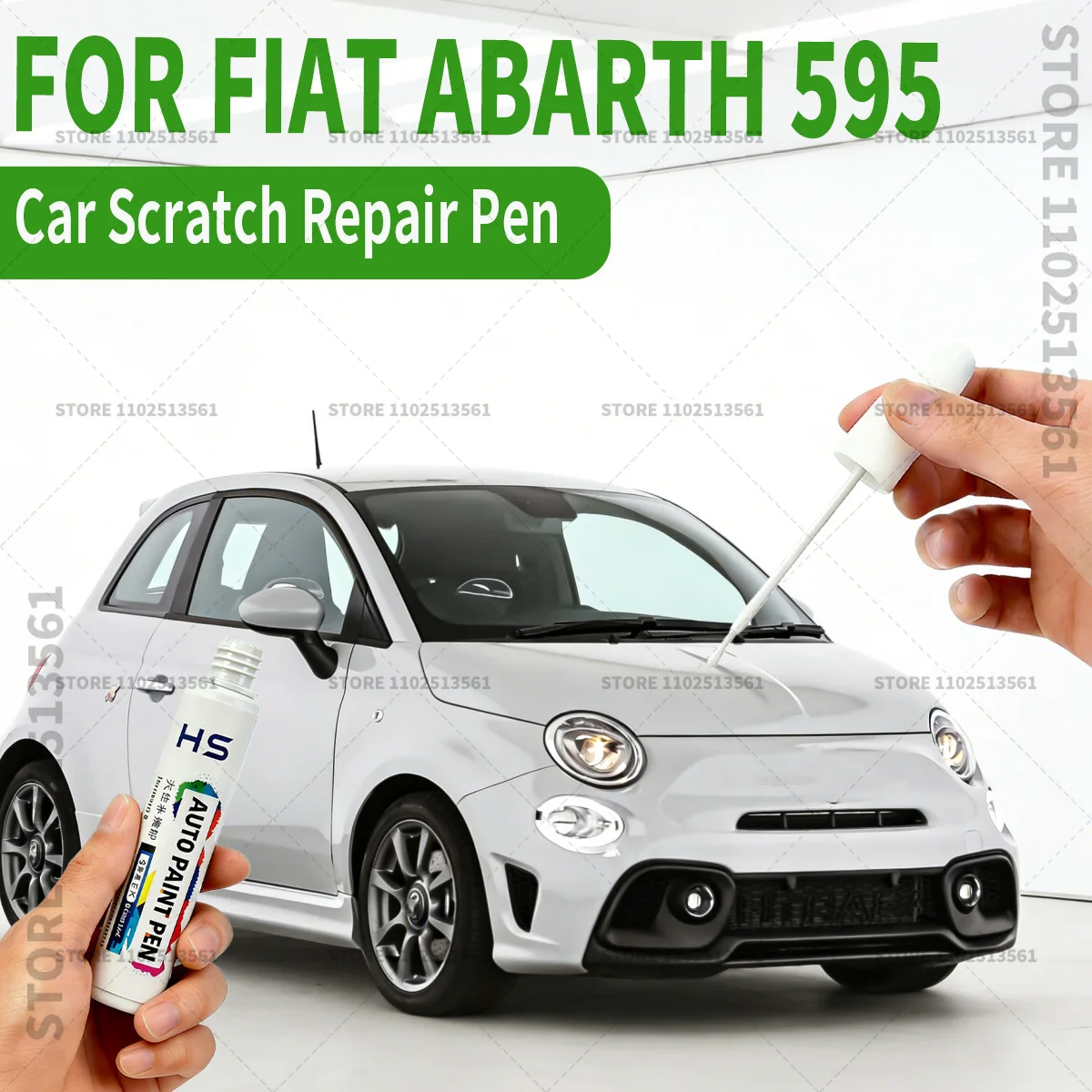 

Ручка-корректор для ремонта лакокрасочного покрытия автомобиля, аксессуары для устранения царапин, цвета Abarth: красный, черный, белый, желтый Модена, серый, для FIAT Abarth 595 2008-2025 годов выпуска
