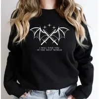 I Will Find You in The Next World Sweatshirt Velaris Sweatshirts Cassian Quotes Pullover ACOTAR Sweater Women Graphic Hoodies