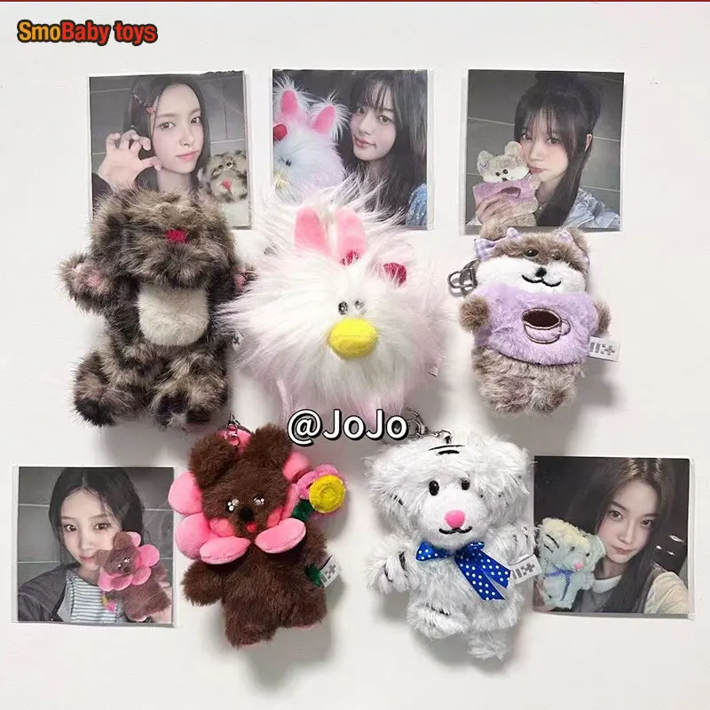 KPOP ILLNG Plush Doll Keychain Pop-up Store Doll Bag Pendant YUNAH MINJU WONHEE IROHA MOKA Fans Collection Gifts 10cm