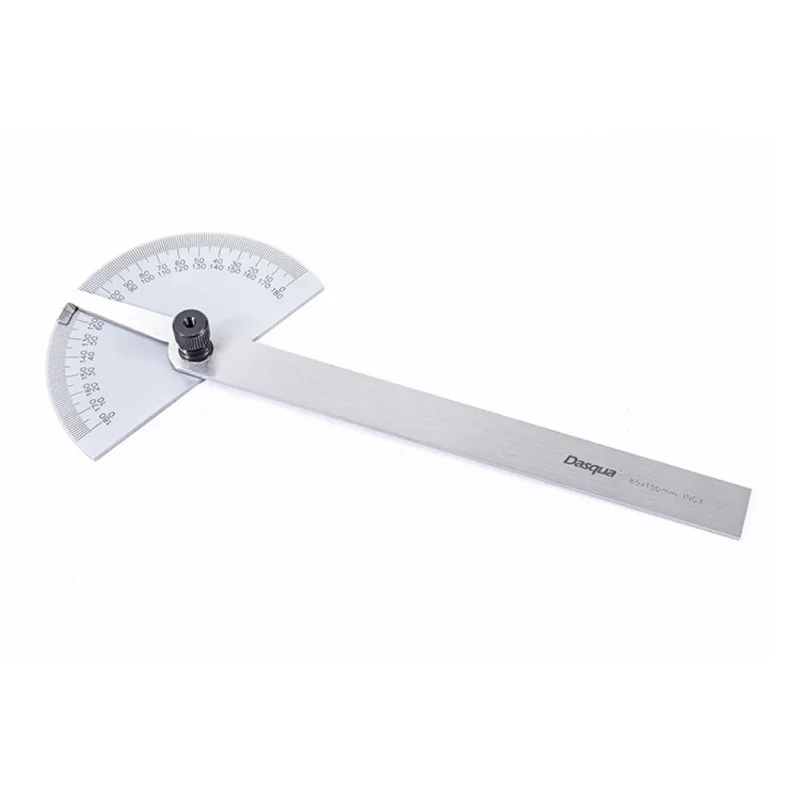 Stainless Steel 0-180 Degree Protractor Angle Finder Goniometro Woodworking Ruler Tool Measuring Gauge