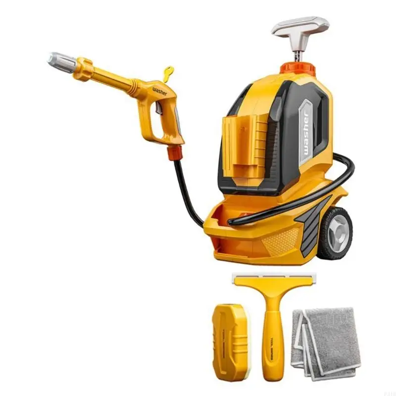 

Interactive Kids Car Wash Machine Toy for Teamwork and Fine Motor Skill with Realistic Sprayer and Scraper Education Toy P31B