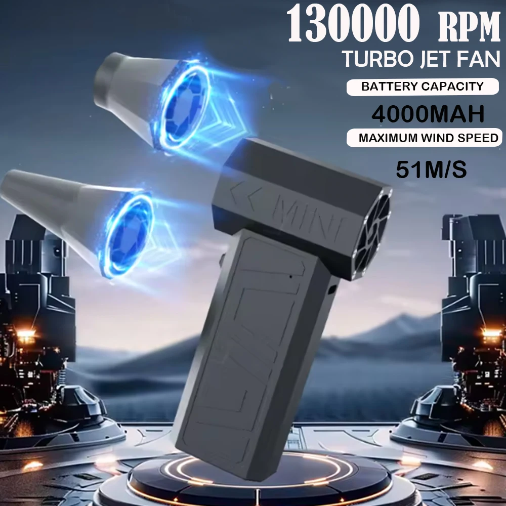 JANGKLIFE Turbo Fan 130000RPM Brushless Vacuum Cleaner for Computer/Keyboard/Home/Automobile Dust Extraction Blower