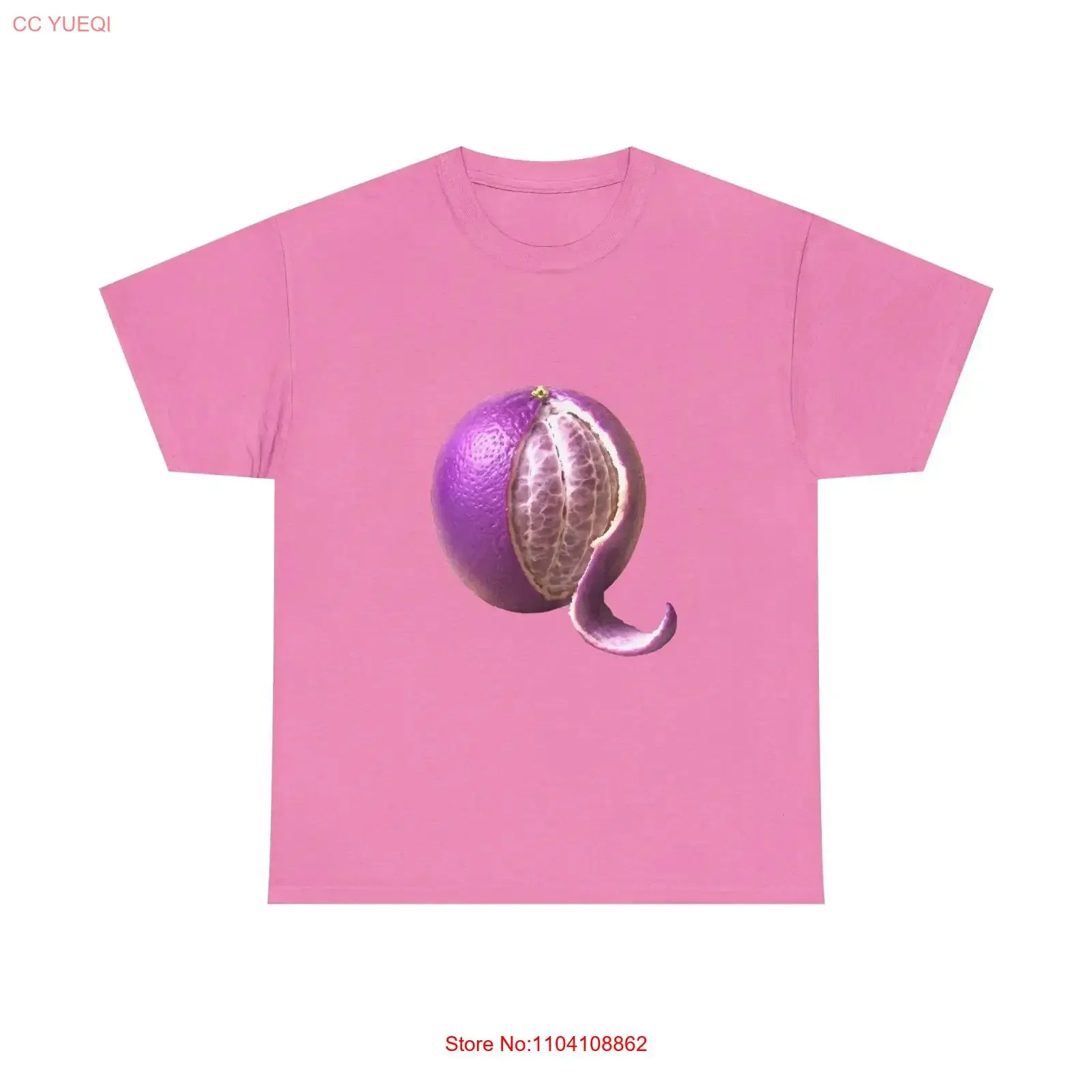 Purple Passion Fruit Heavy Cotton T Shirt Casual Wear vintage Washed Versatile homme Comfortable Unisex designer clothes