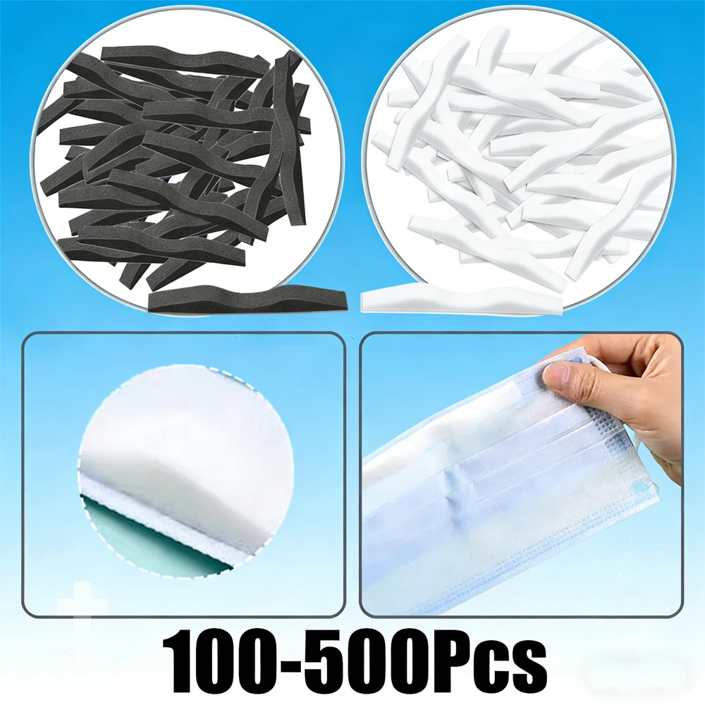 

100-500 шт. Мягкие самоклеящиеся накладки-подушечки для носа от запотевания для ношения с масками, для носящих очки