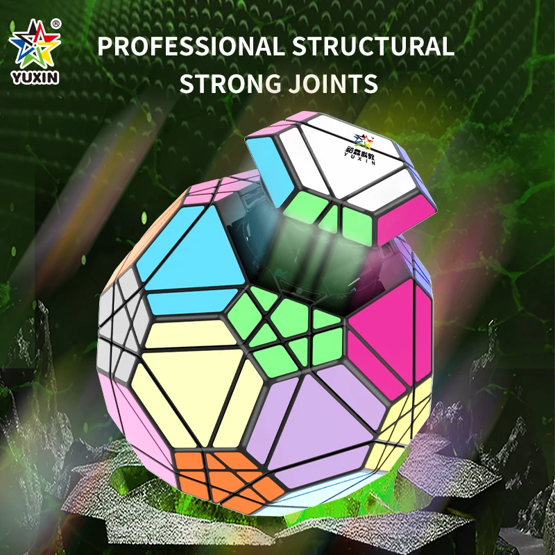 [JudyCube] Yuxin Soccer Megaminx 20 Color Stickers  Magic Speed Cube YUXIN Twenty axis Football