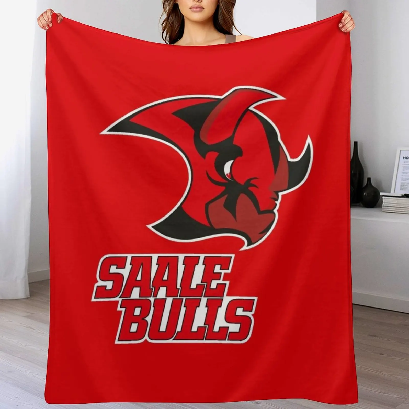 

Saale Bulls Halle Throw Blanket Multi Purpose Soft Warm Blanket for Home Travel