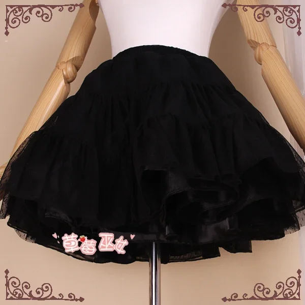 Short Pettiskirt Rokability A line Layered Lolita Petticoat by Strawberry Witch