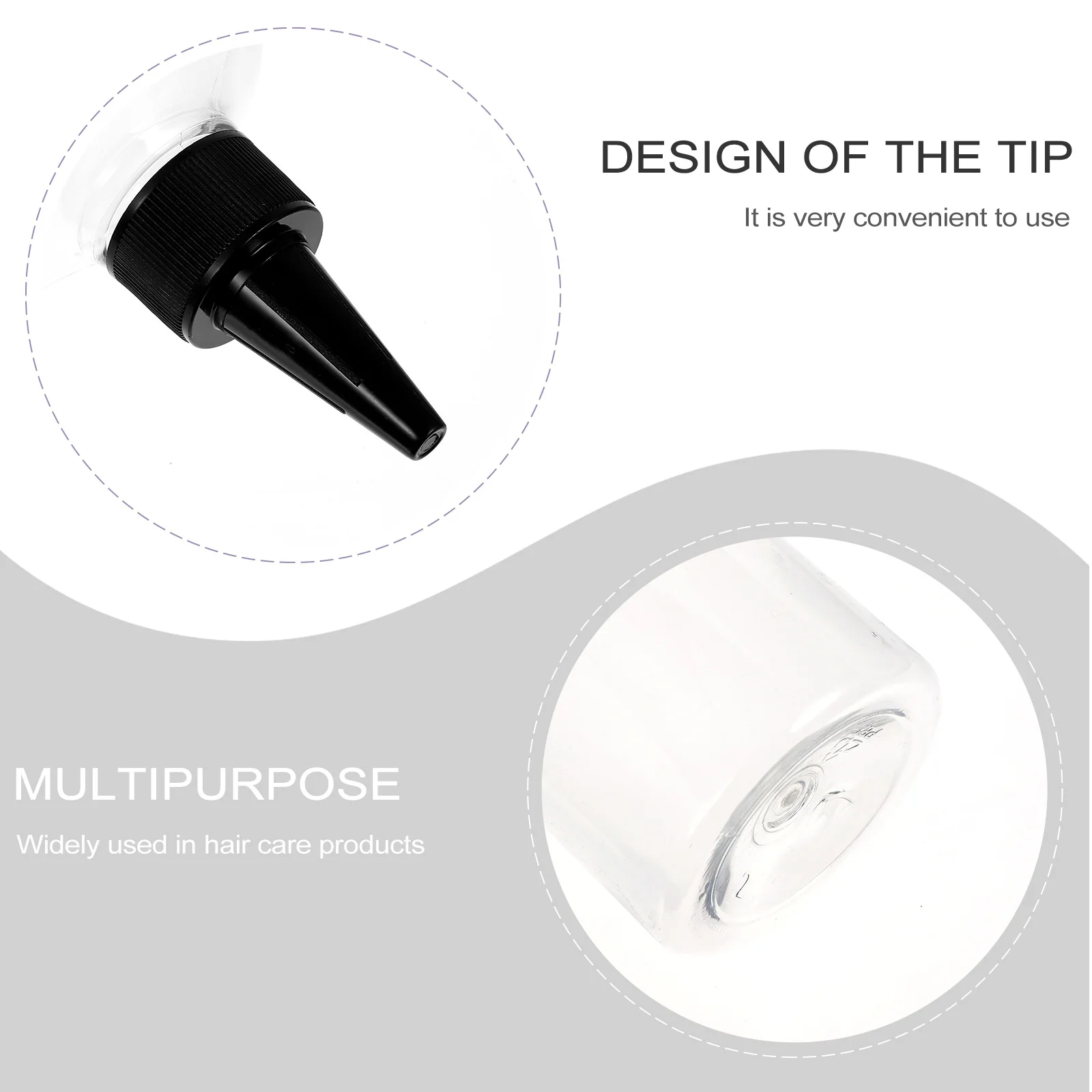 5 stücke Nachfüllbare Squeeze Flaschen Spitzen Mund Applikator Flasche Für Haar Farbe Farbstoff Öl Flüssigkeit Sauce Verwenden Sub Flasche