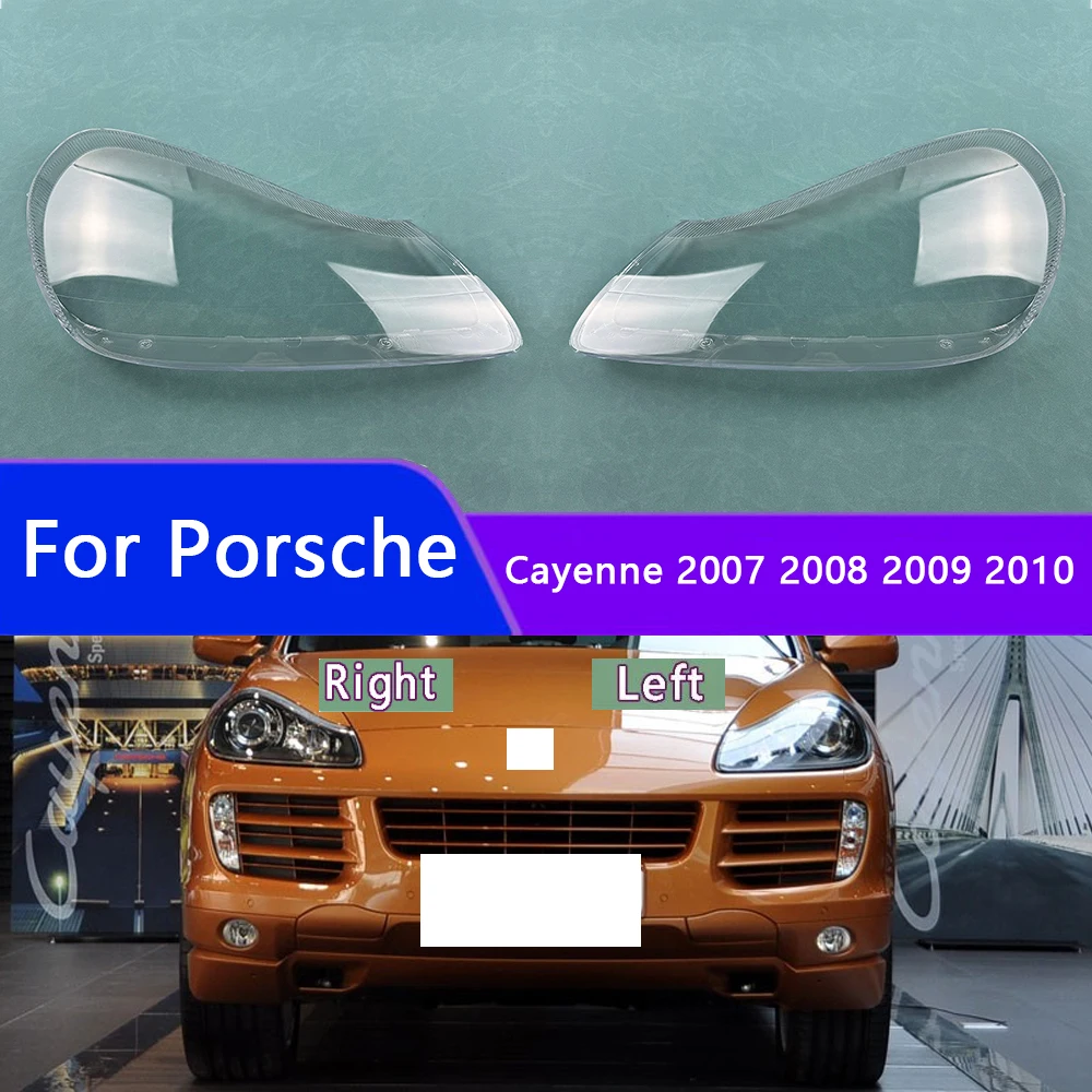 

For Porsche Cayenne 2007 2008 2009 2010 Headlight Cover Transparent Lens Headlamp Shell Replace Original Lampshade Plexiglass