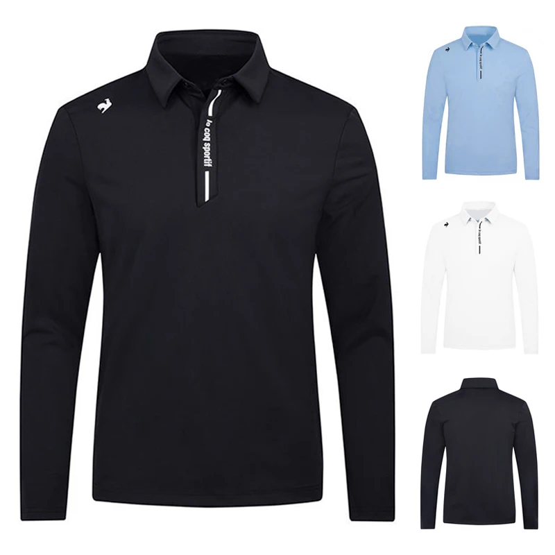 New autumn winter golf long-sleeved men's training suit Aos edition casual polo shirt