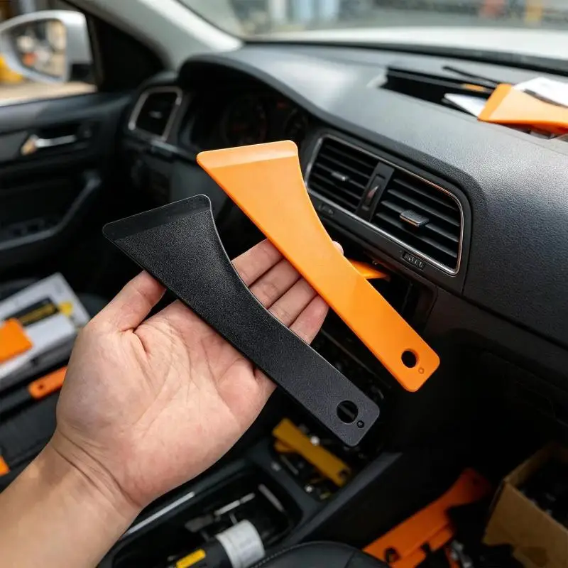 Car Trim Removal Tool Wide Premium Pry Bar Non-Marring for Auto Interior Door Panel Audio Fastener Remove