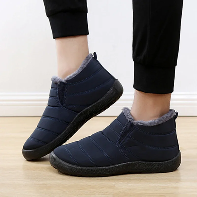 Fashion Men's Snow Boots Ankle High Keep Warm Shoes for Cold Winter Waterproof Outdoor Snow Comfortable Men's Work Boots 2026 view 4