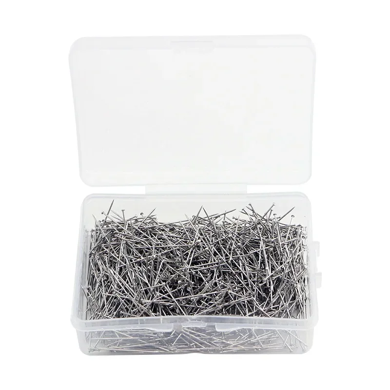 1Box 26/35mm Edelstahl Nähen Pins Schneiderin Gerade Naht Pins Feine Satin Kopf Pins Schmuck Machen von Nähen Werkzeuge