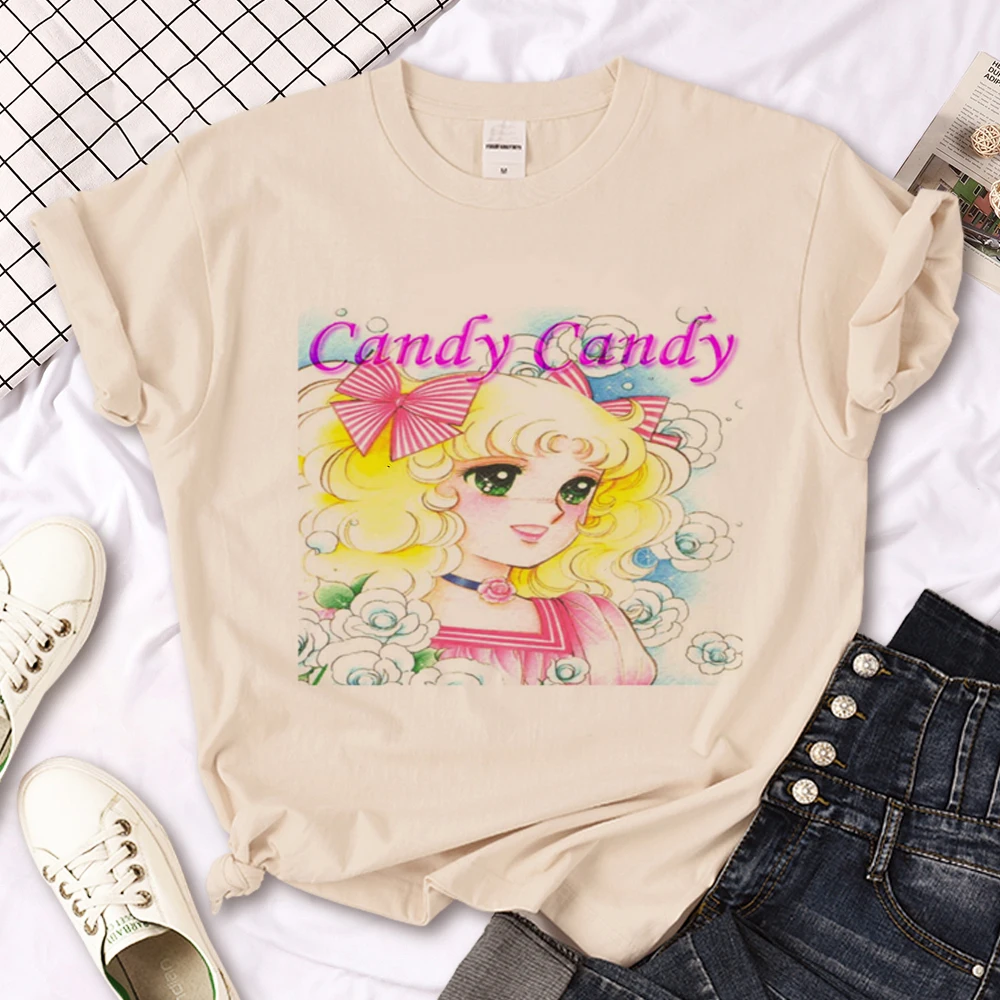 Candy Candy t-shirts women graphic manga anime t shirt girl anime Japanese clothes