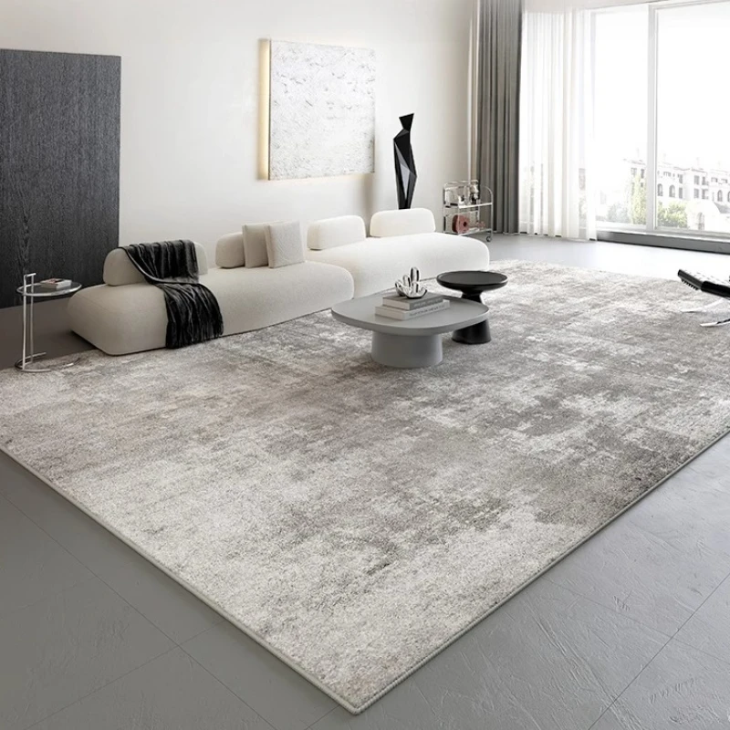 Modern Minimalist Carpets for Living Room Luxury Bedroom Decor Grey Carpet Fluffy Soft Lounge Rug Home Thick Non-slip Plush Mat