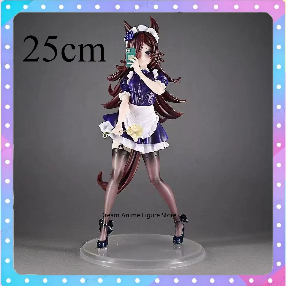 

В наличии: 25-сантиметровая фигурка Umamusume Pretty Derby Rice Shower Girl, аниме-фигурка из ПВХ, игровая фигурка, подарок, коллекционная игрушка