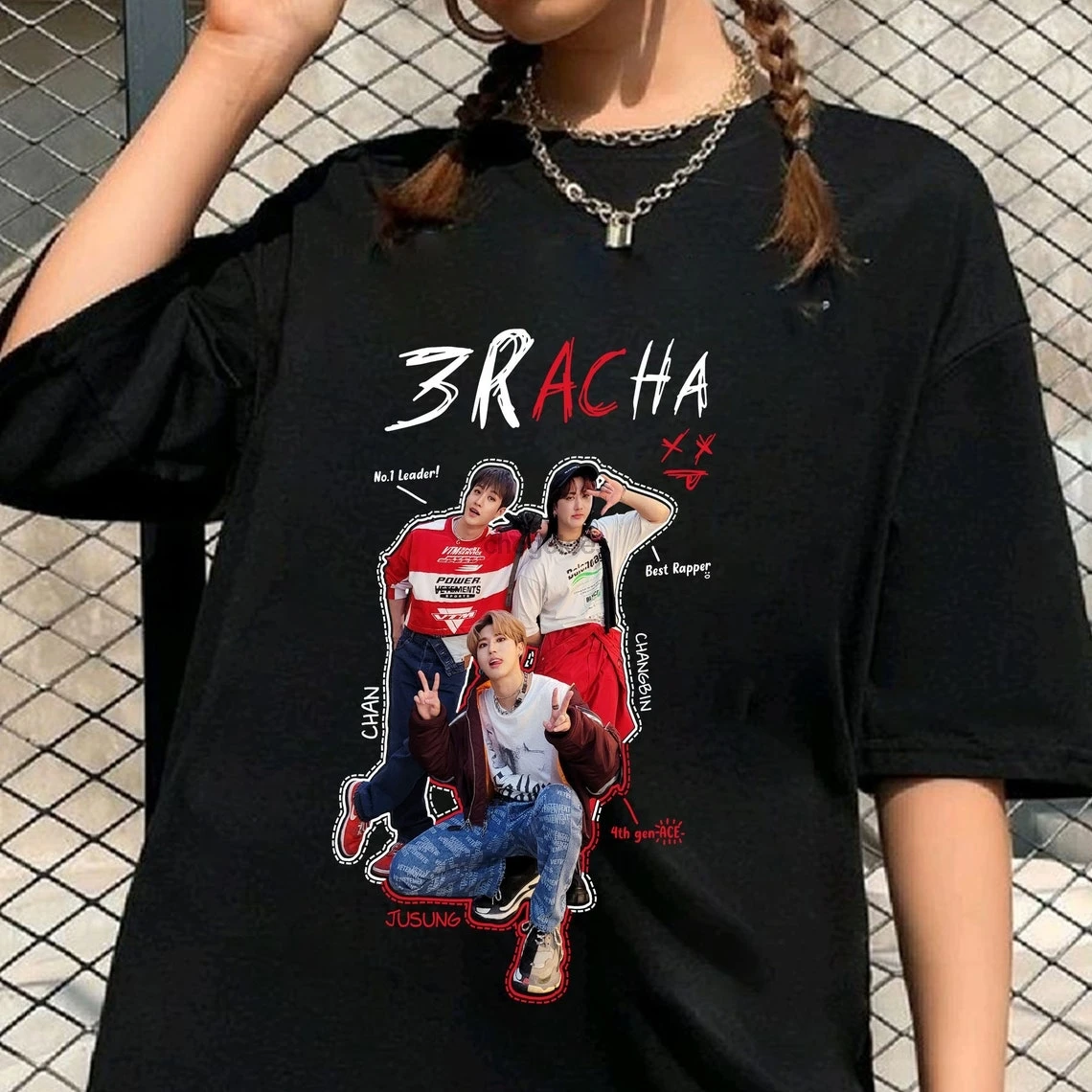 3racha  Shirt Bang Chan No.1 Leader Shirt Changbin Best Rapper Tee Han Jisung 4th Gen Hoodie  Sweatshirt Kpop Merch