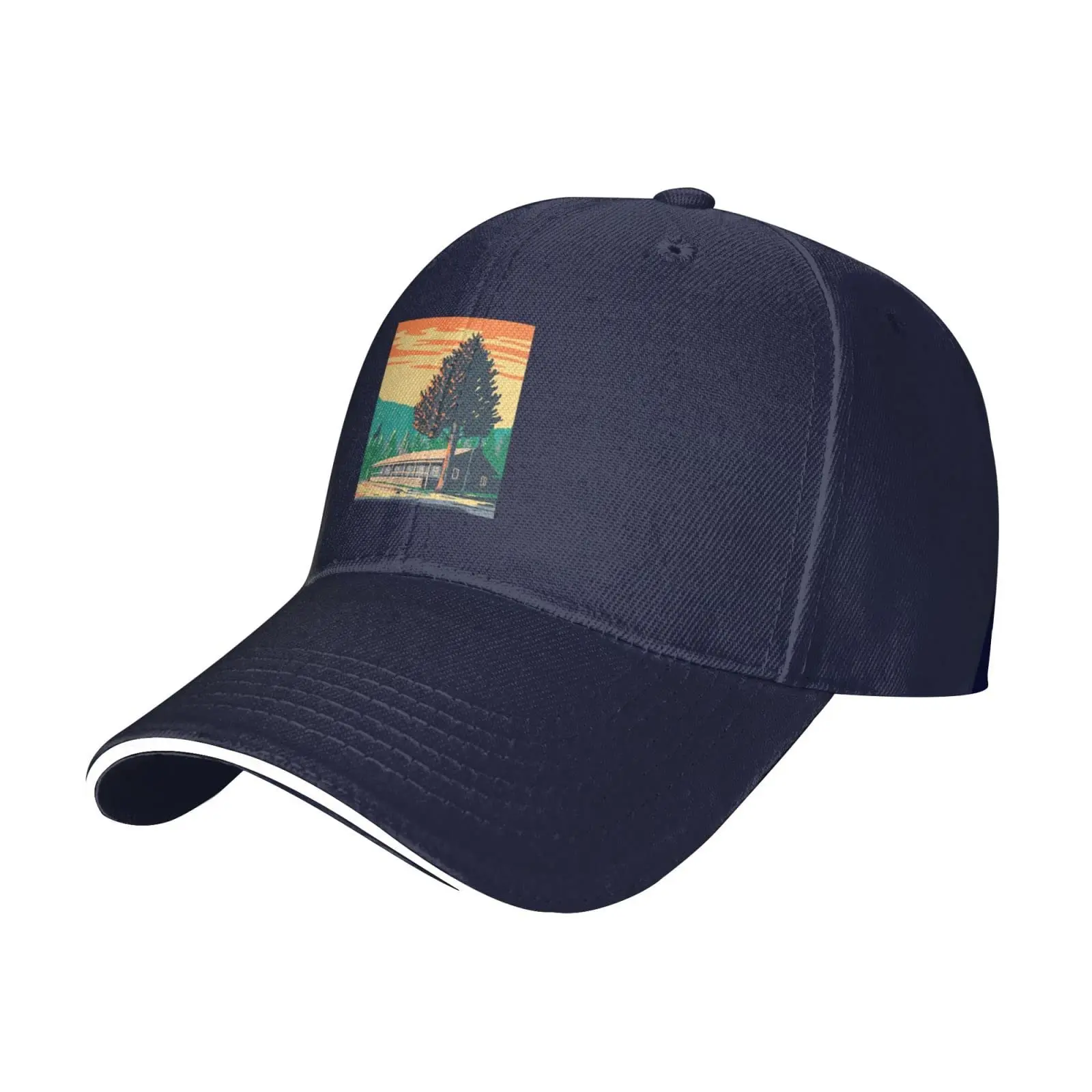 

Yellowstone National Park Trucker Baseball Cap for Men Women Hat Sandwich Brim Dad Hats