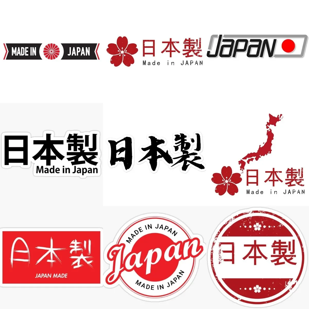 

Personalized Made in Japan Waterproof Stickers Accessories for Motorcycle Wall Car Window Van Bicycle Table Helmet Off-road