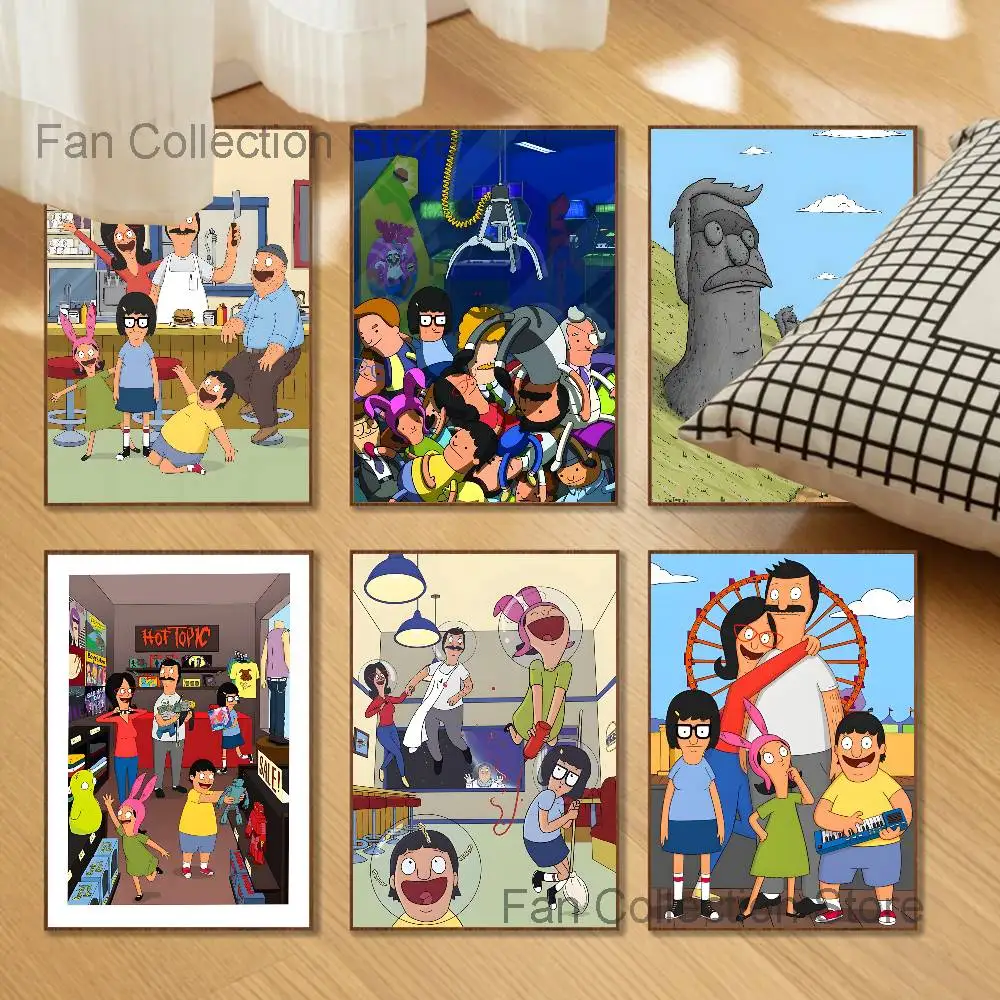 B-Bobs Burgers Poster Prints Wall Art Picture Painting Gift Living Room Restaurant Bar Large Dec Sticker