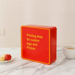 Square Rectangle Tin Metal Iron Box for Gift Present Box with Customized Picture or Logo Matt Surface print available