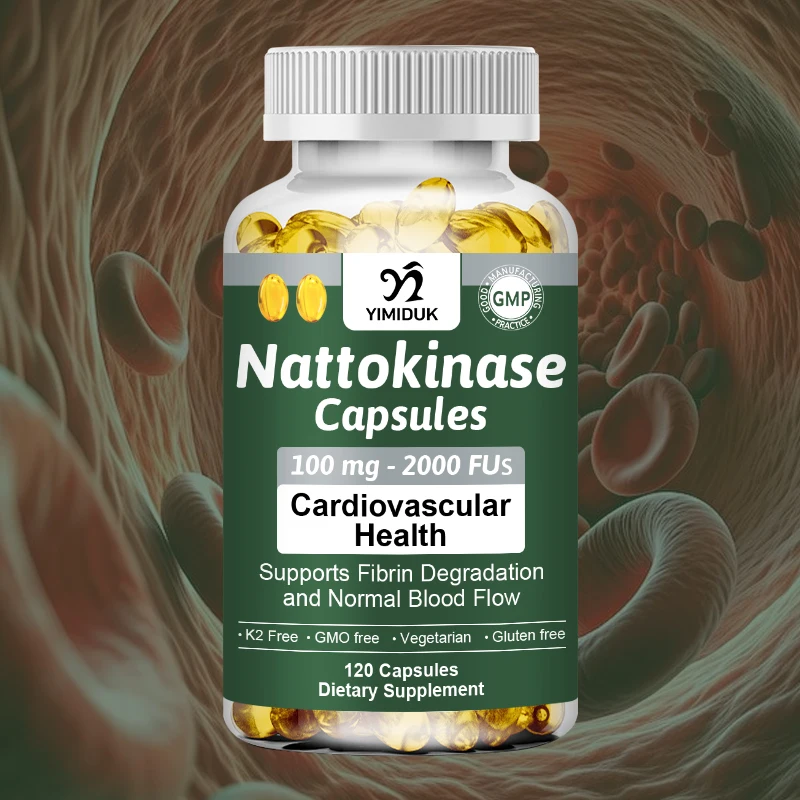 

Капсулы Nattokinase премиум-класса, очистка кровеносных сосудов, капсулы для предотвращения артериального давления и улучшения нагрева кровеносных сосудов