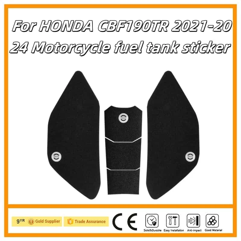 

Motorcycle Sticker Tank Non Slip Tank Traction Side Pad Protective Decal For Honda CBF190TR 2021-2024