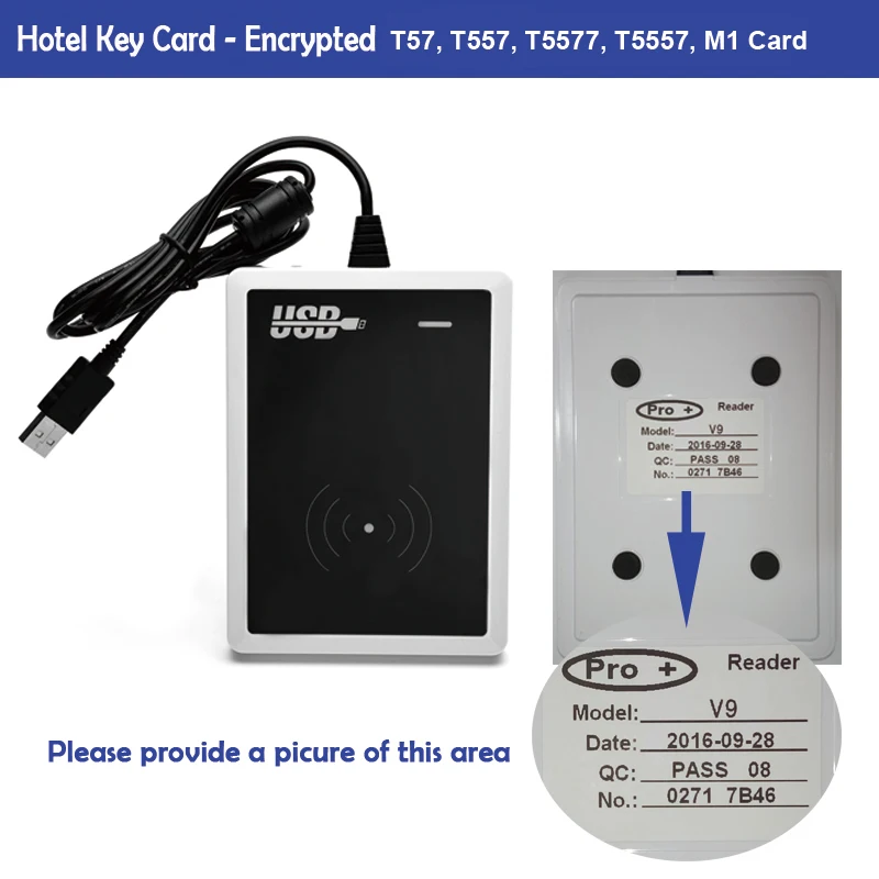 Imagem -04 - Hotel Lock Key Card para Qualquer Codificador de Cartão Cartão Rfid Promixity Hotel Lock System Número Prousb T5577 T557 125khz