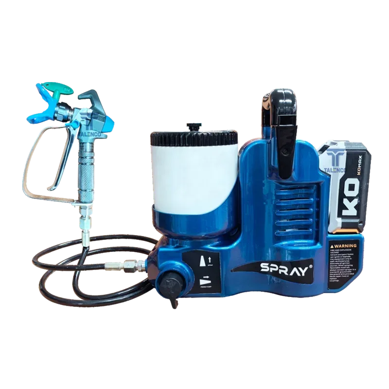 High pressure airless lithium battery latex paint column spraying machine portable spraying machine universal spray gun