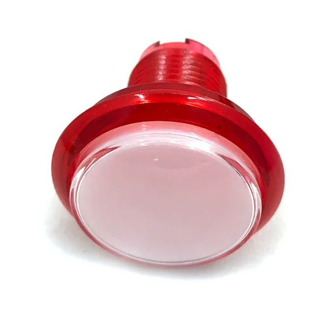 Button 45mm transparent button red arcade game button led light button micro switch suitable for arcade games coin machine games