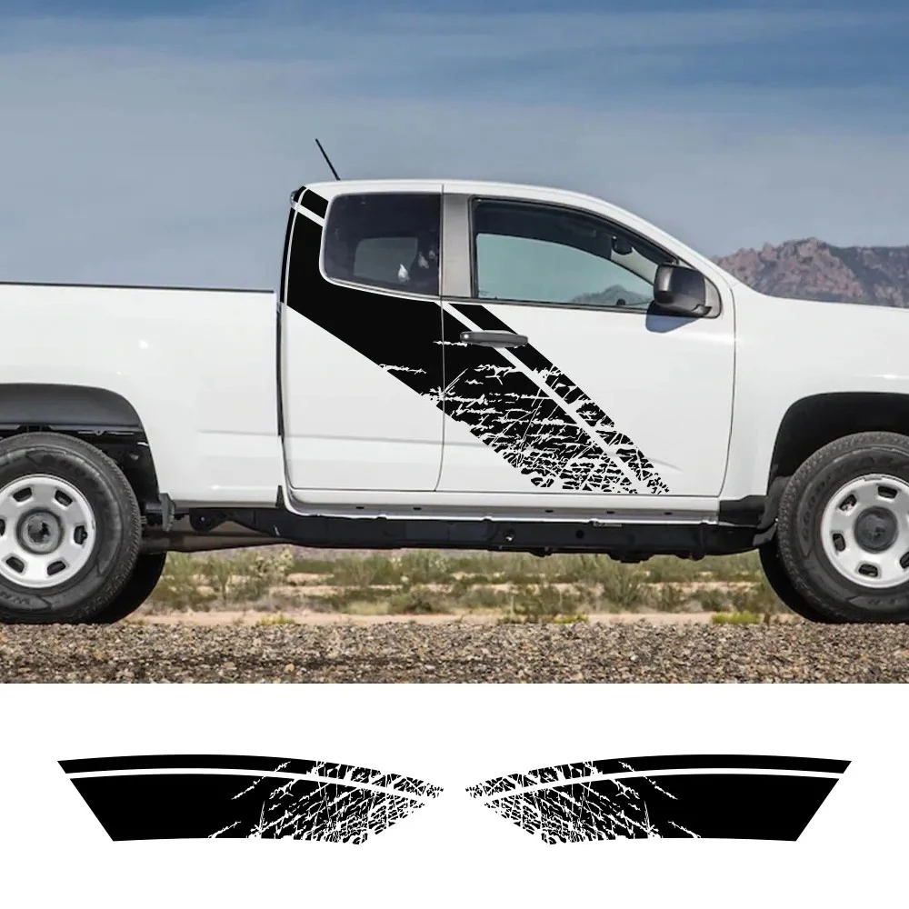 

Pickup Side Sticker For Chevrolet Colorado GMC Isuzu D-Max Ford F150 Dodge RAM 1500 Truck Car Decal Decor Cover Auto Accessories