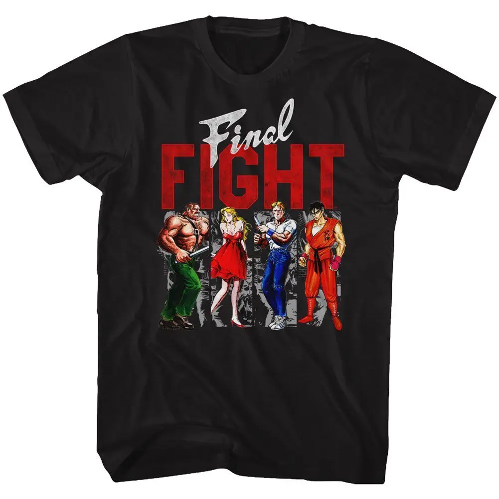 

Final Fight Panels Black Gaming Shirt